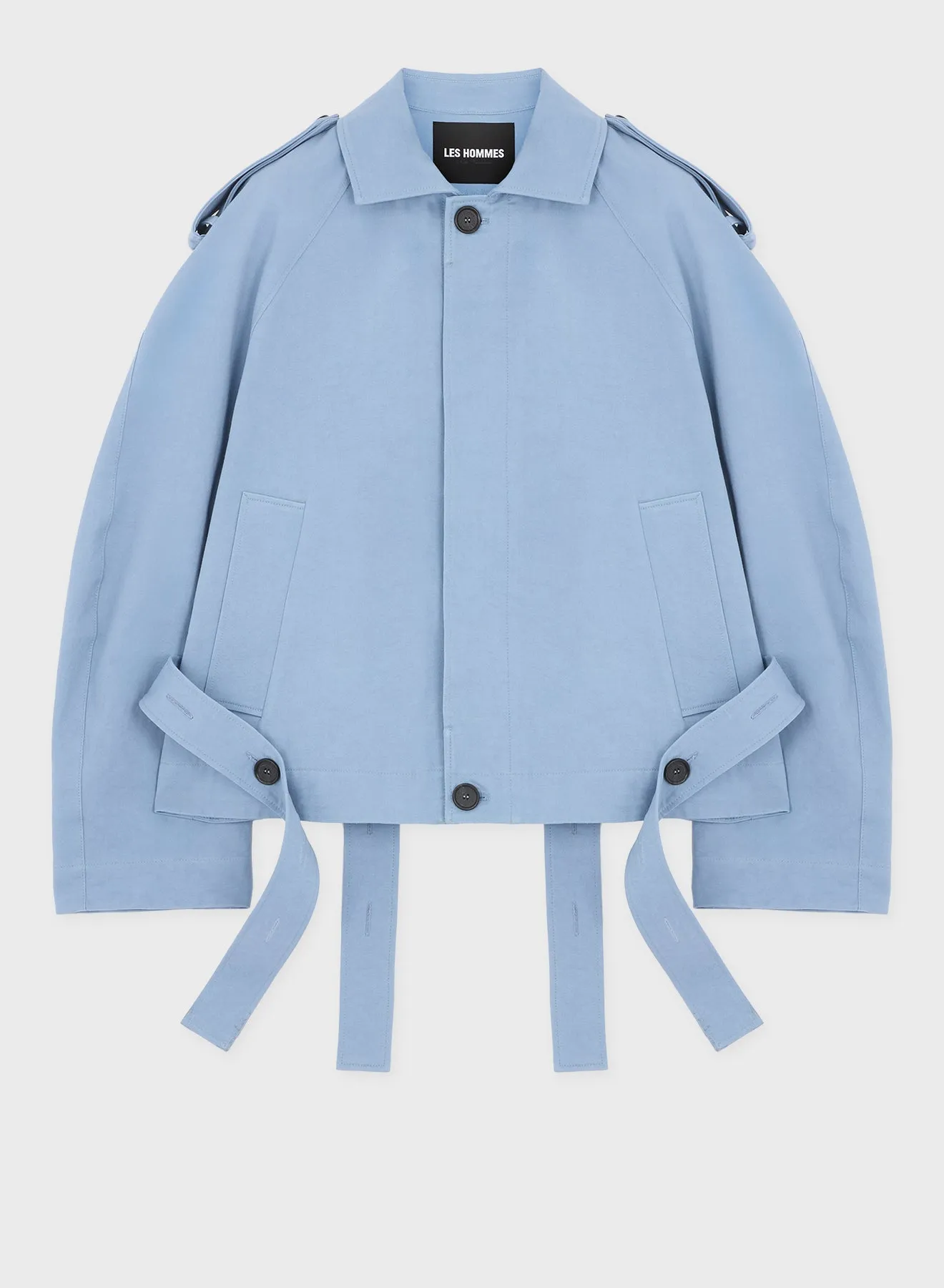 CROPPED TRENCH WITH BELT sold by Les Hommes product image thumbnail 3