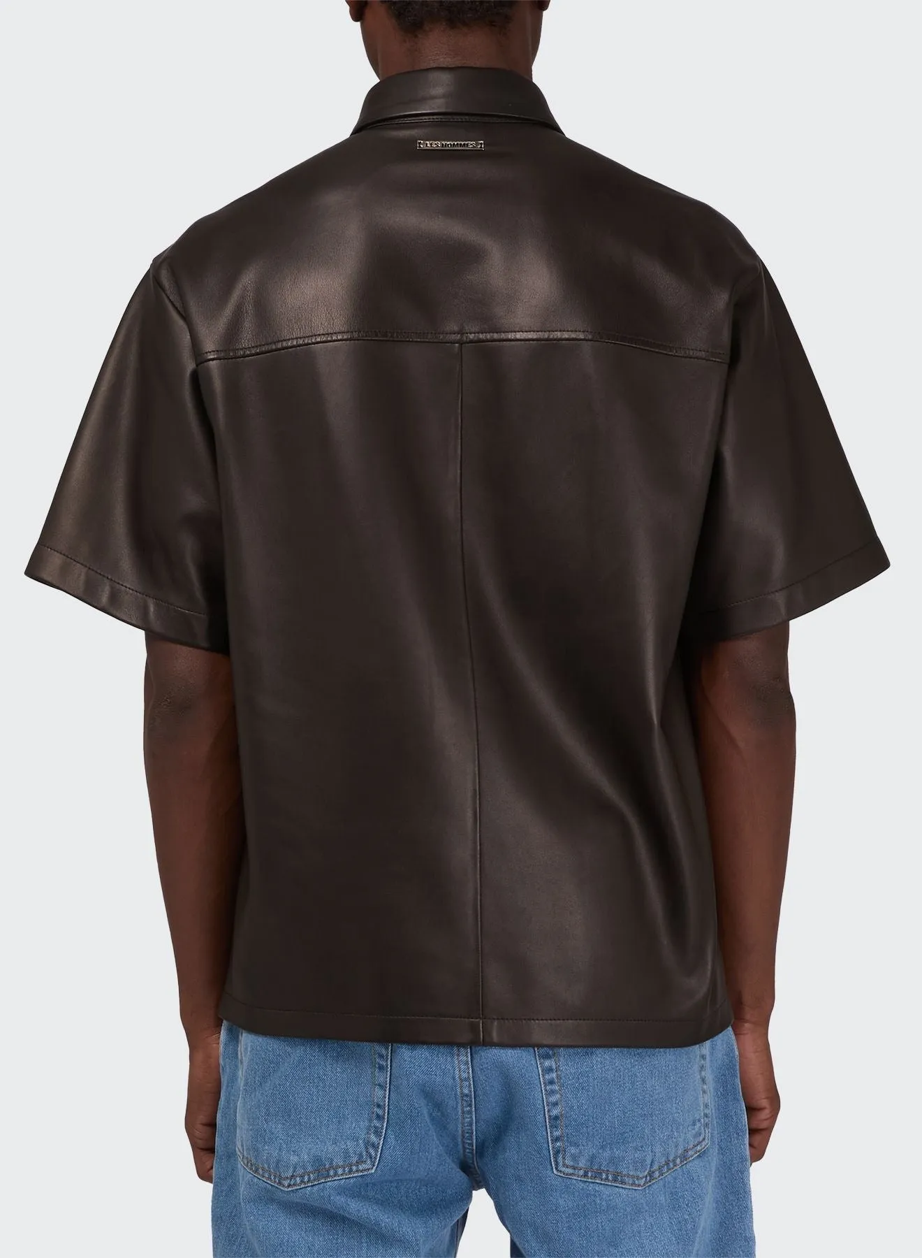 HALF ZIP LEATHER SHIRT sold by Les Hommes product image thumbnail 5