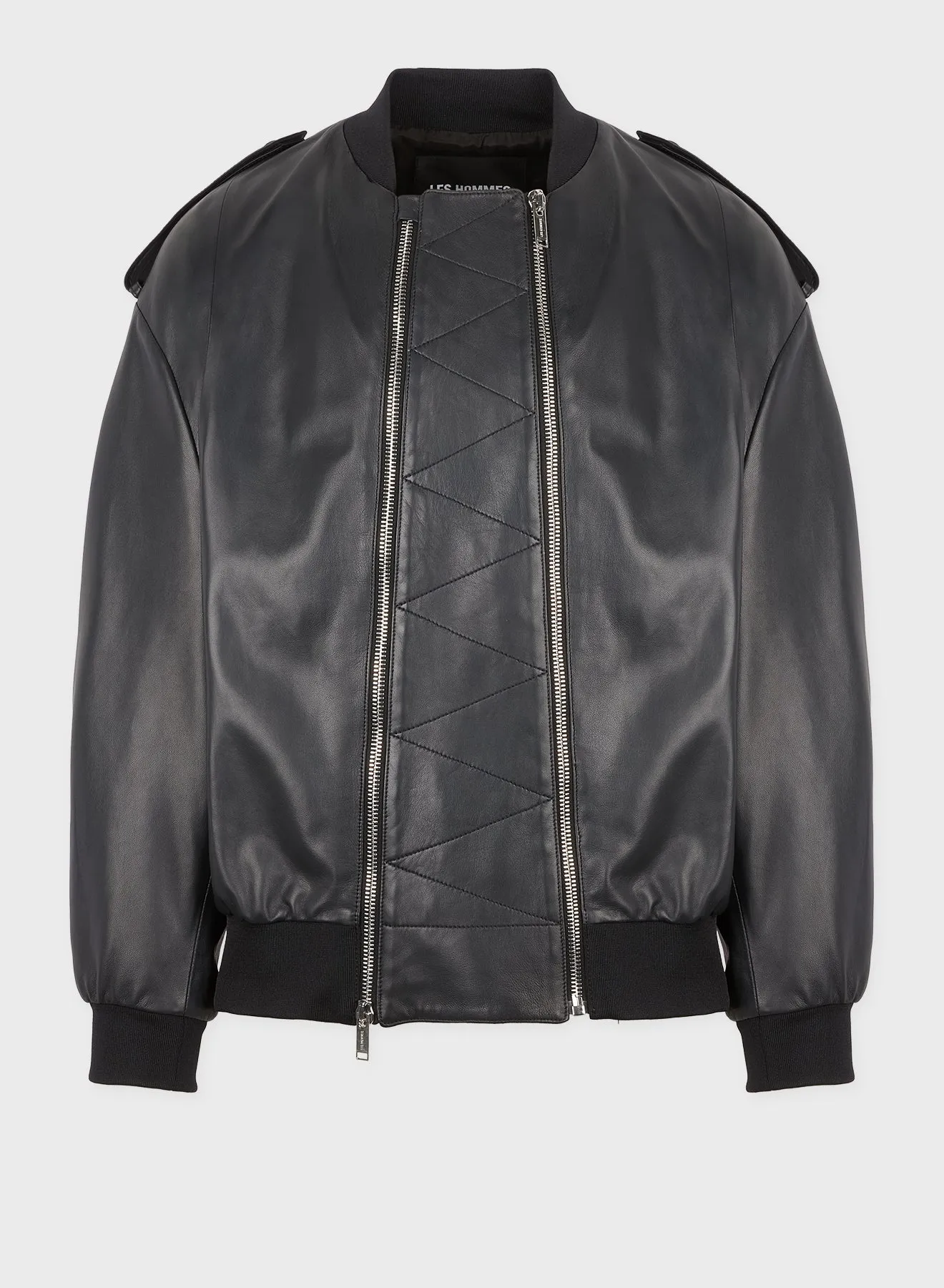 LIGHT LEATHER BOMBER sold by Les Hommes