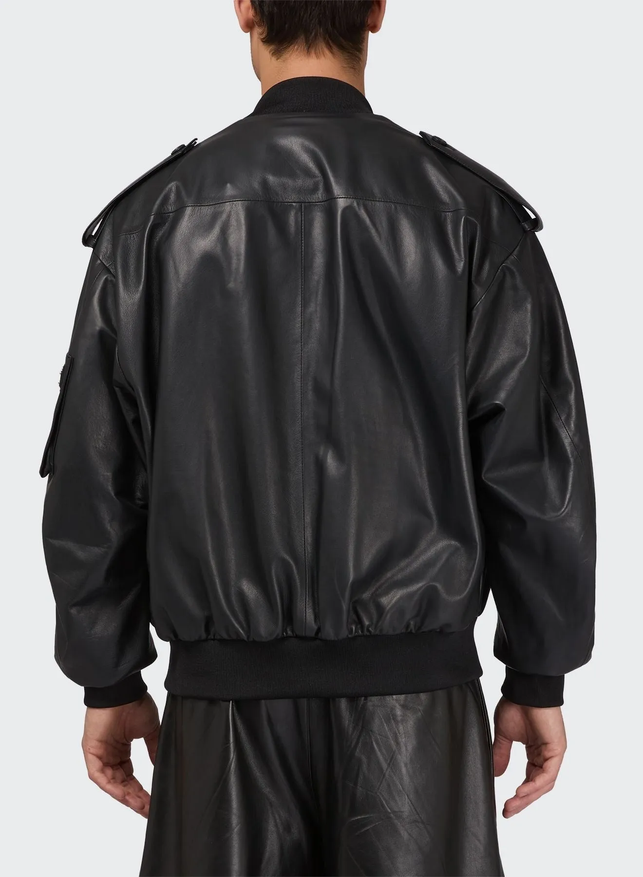LIGHT LEATHER BOMBER sold by Les Hommes product image thumbnail 3