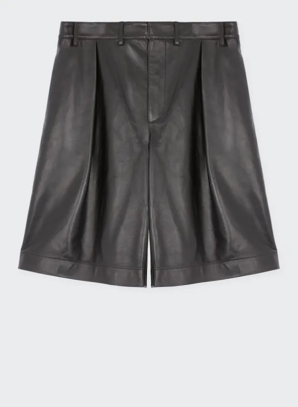 SKATER LEATHER SHORTS sold by Les Hommes
