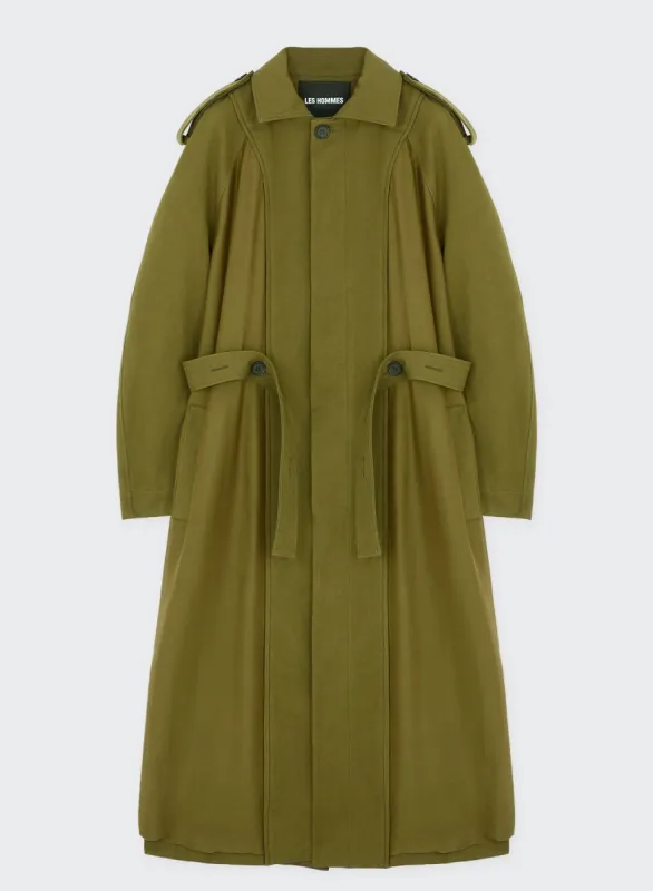 TRENCH COAT WITH EXTERNAL LINING sold by Les Hommes