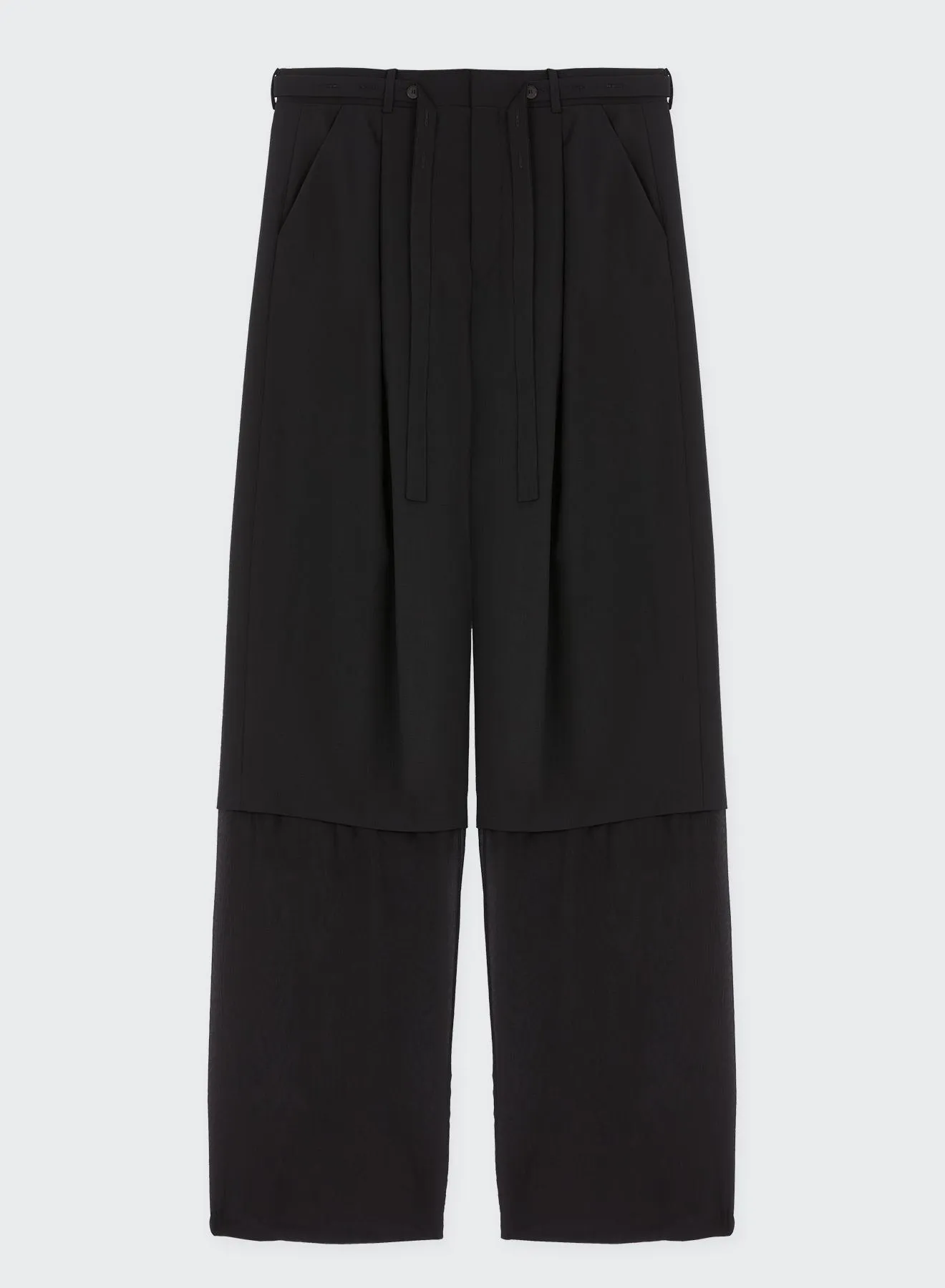 3 BUTTON TROUSER WITH COULISSE DOUBLE LAYERING sold by Les Hommes product image thumbnail 5