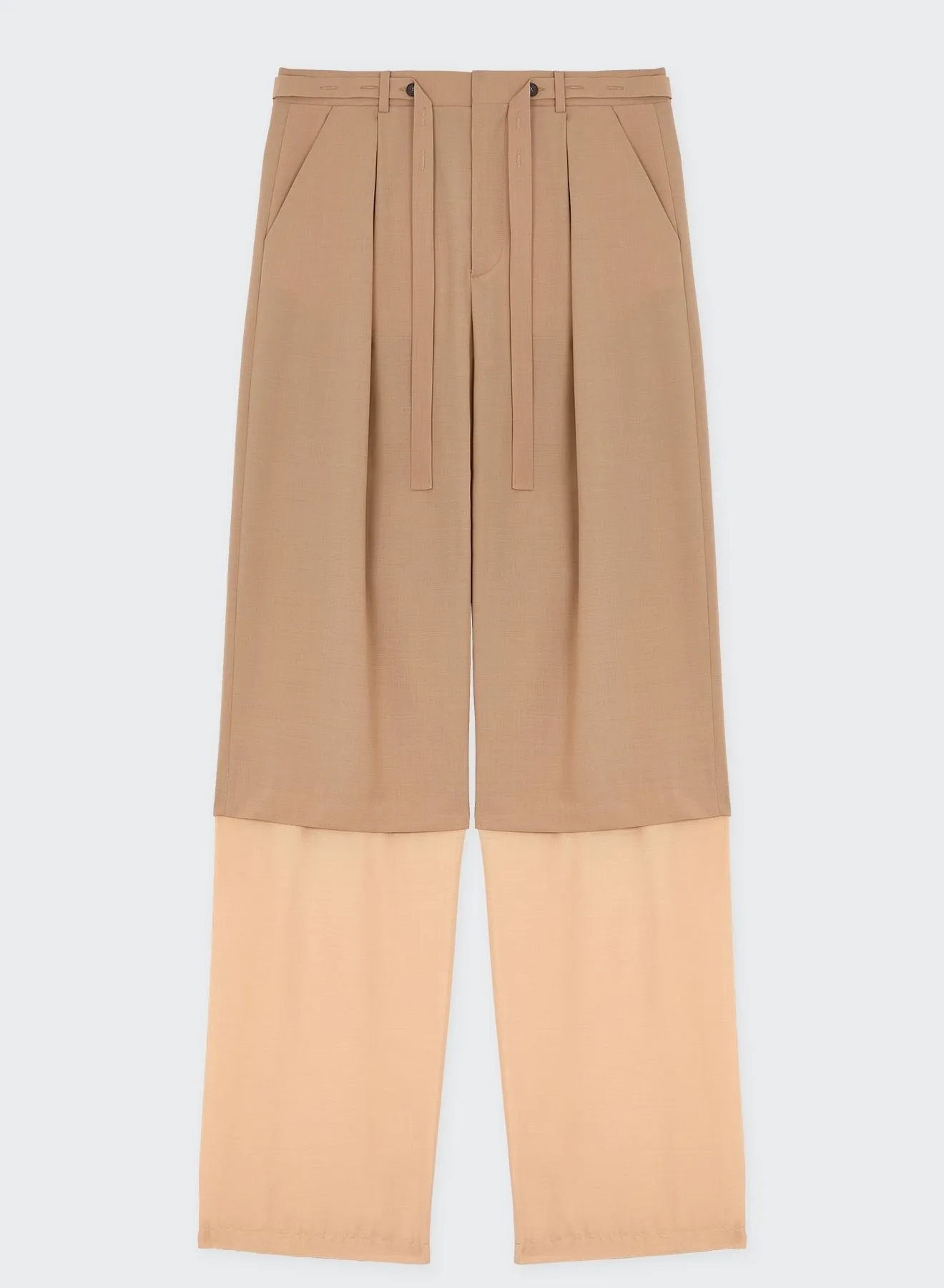 3 BUTTON TROUSER WITH COULISSE DOUBLE LAYERING sold by Les Hommes