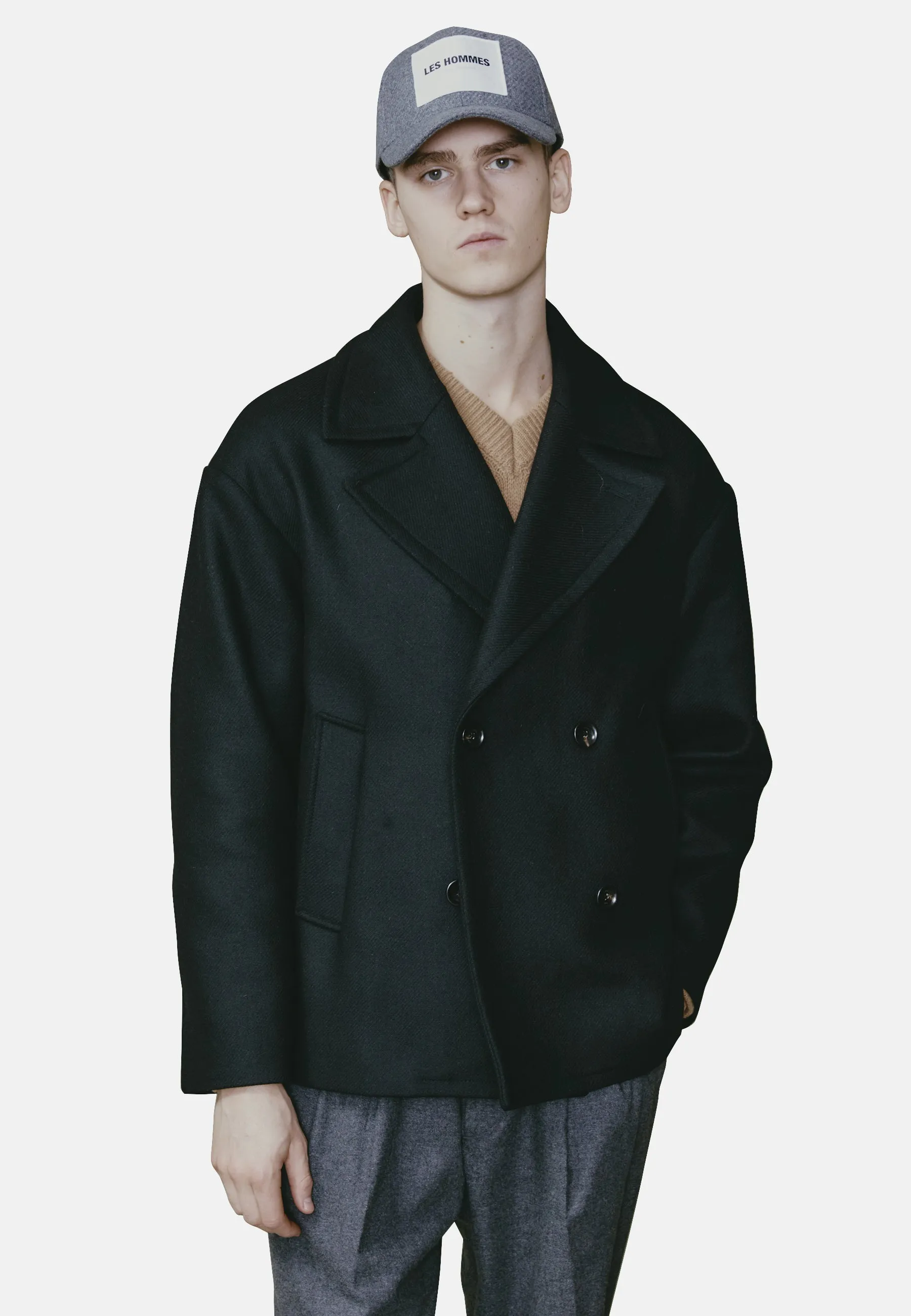 242L06011 PARKA JACKET WOOL MIXTURE sold by Les Hommes