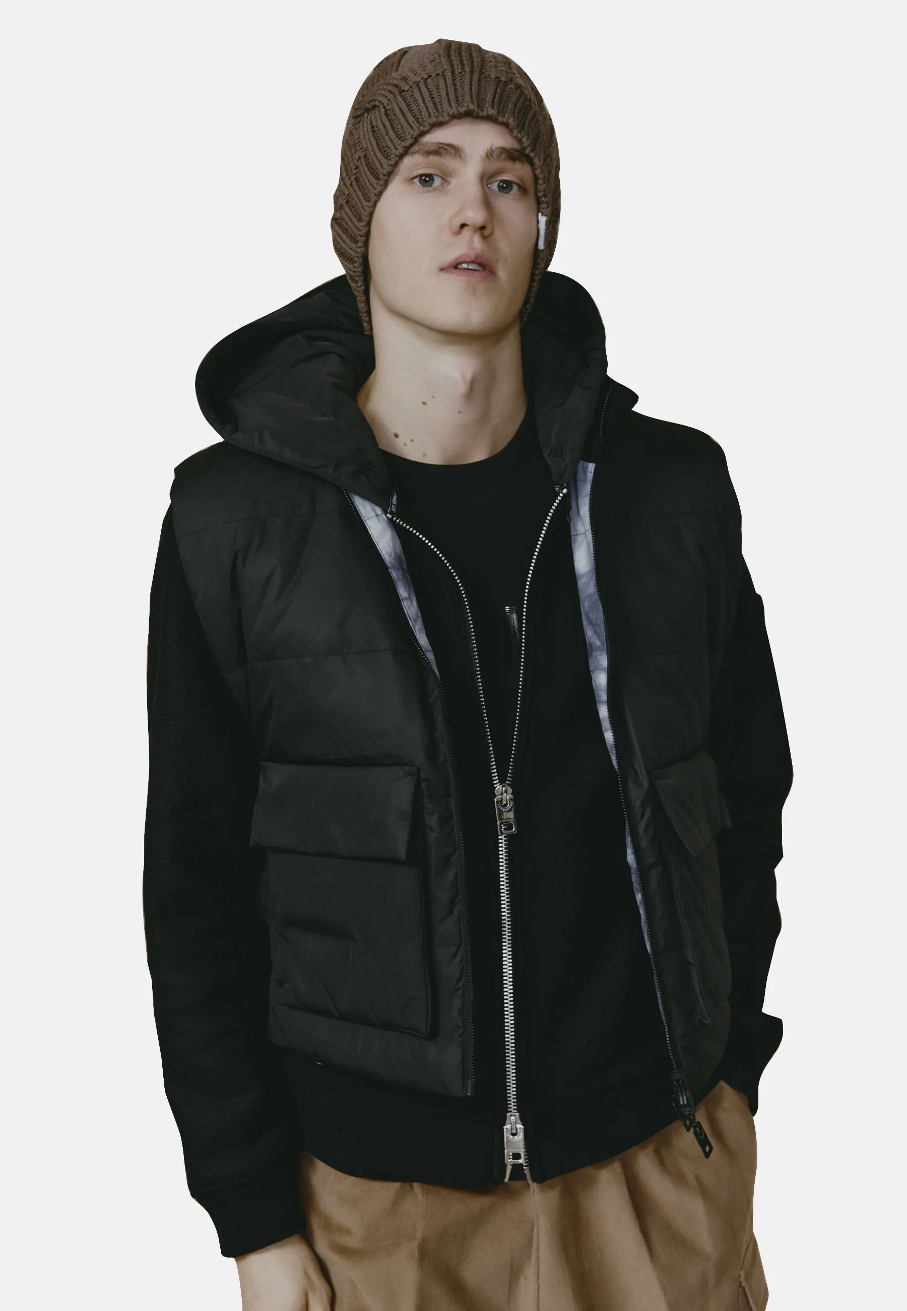 242L02001 REVERSIBLE GILET WITH DIGITAL PRINT sold by Les Hommes product image thumbnail 2