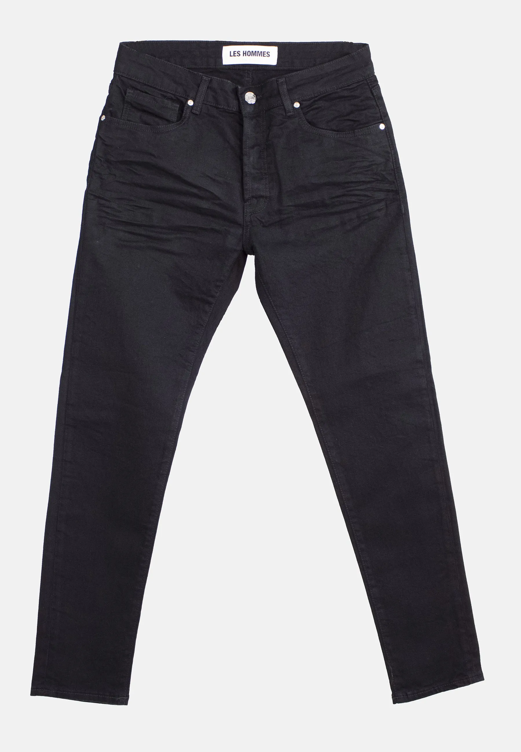 242L01055 BLACK DENIM STREATCH JEANS WASH 2 sold by Les Hommes product image thumbnail 2