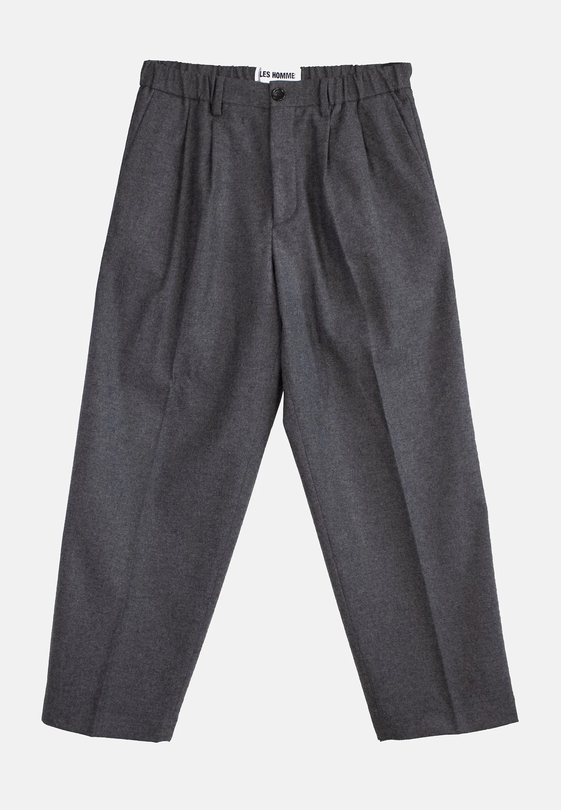 242L01009 MIX WOOL 2 PINCE PANTS WITH COULISSE sold by Les Hommes product image thumbnail 3