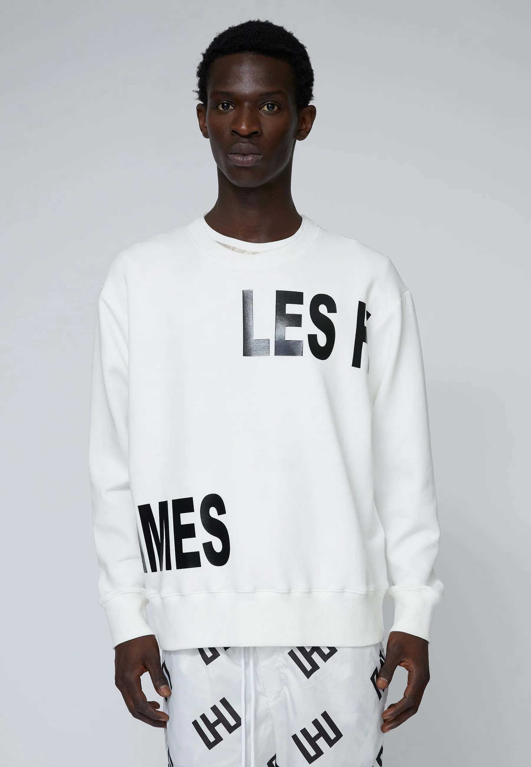 STRETCH-ROUND NECK-SWEATSHIRT sold by Les Hommes