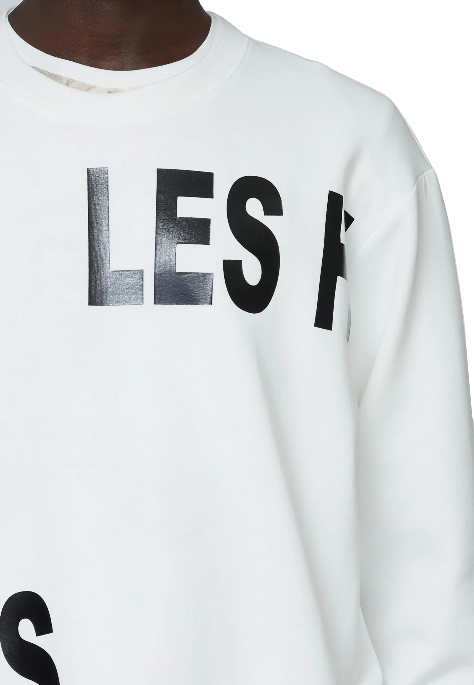 STRETCH-ROUND NECK-SWEATSHIRT sold by Les Hommes product image thumbnail 4