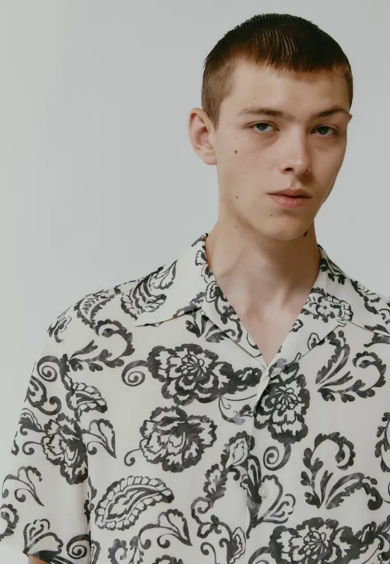 VISCOSE PRINTED SHIRT sold by Les Hommes