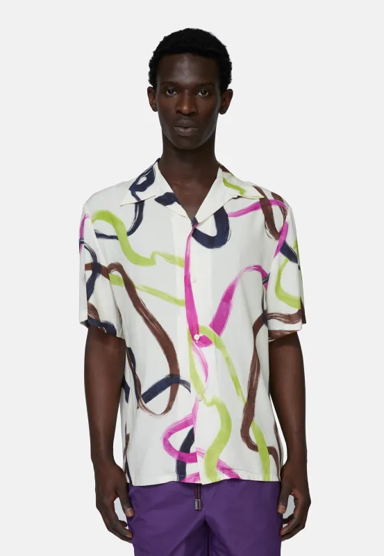 VISCOSE PRINTED SHIRT sold by Les Hommes