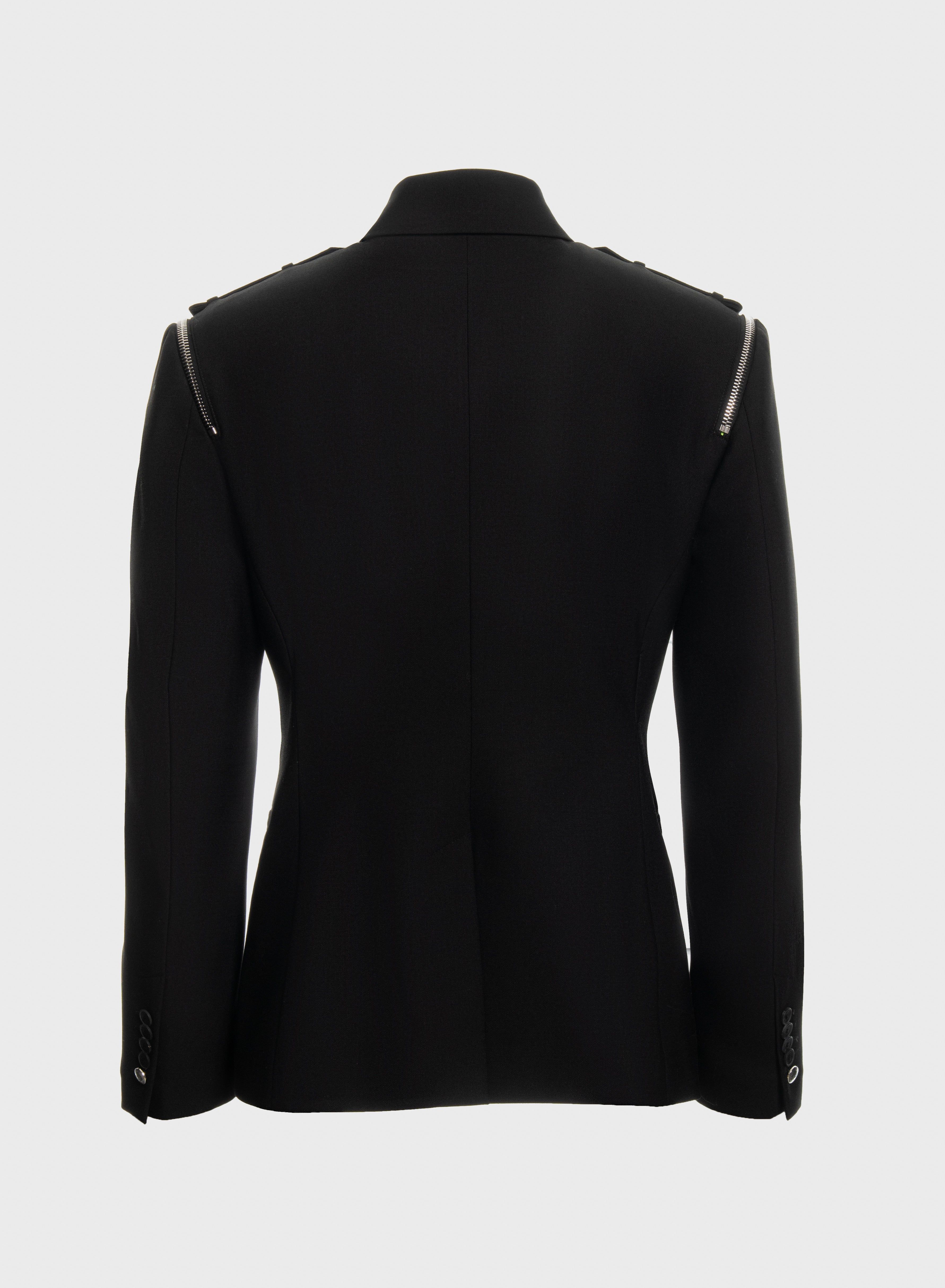 Blazer shirt collar and zips on shoulders sold by Les Hommes product image thumbnail 2