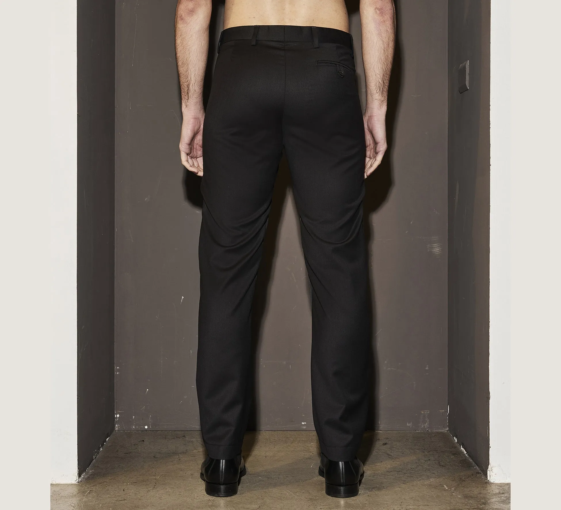 LHB2526007 Wool Pants With Leather Patch sold by Les Hommes product image thumbnail 2