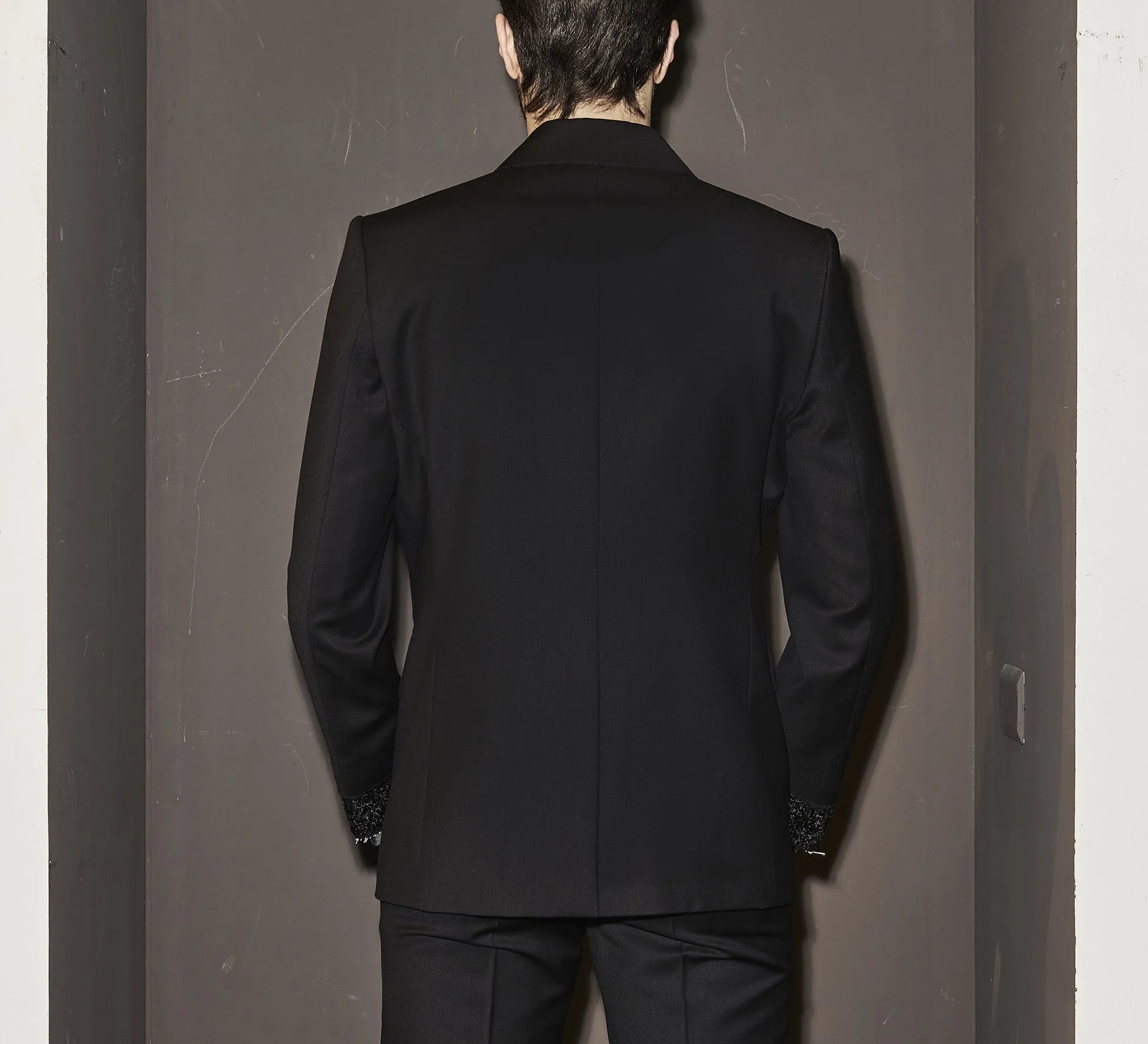 LHB2521304 Row Cut Paillettes cuff Blazer sold by Les Hommes product image thumbnail 2