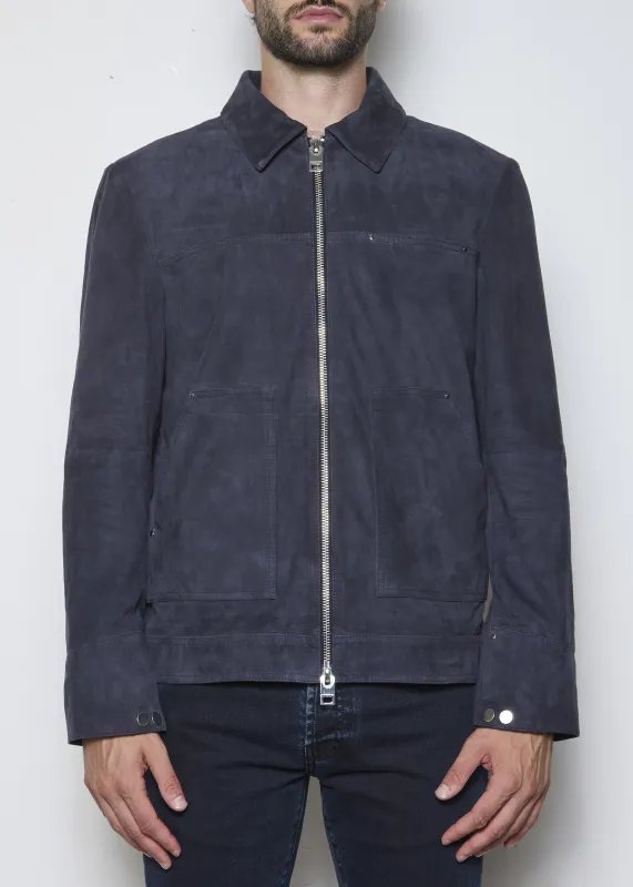 261L02023 Suede Jacket made by Les Hommes