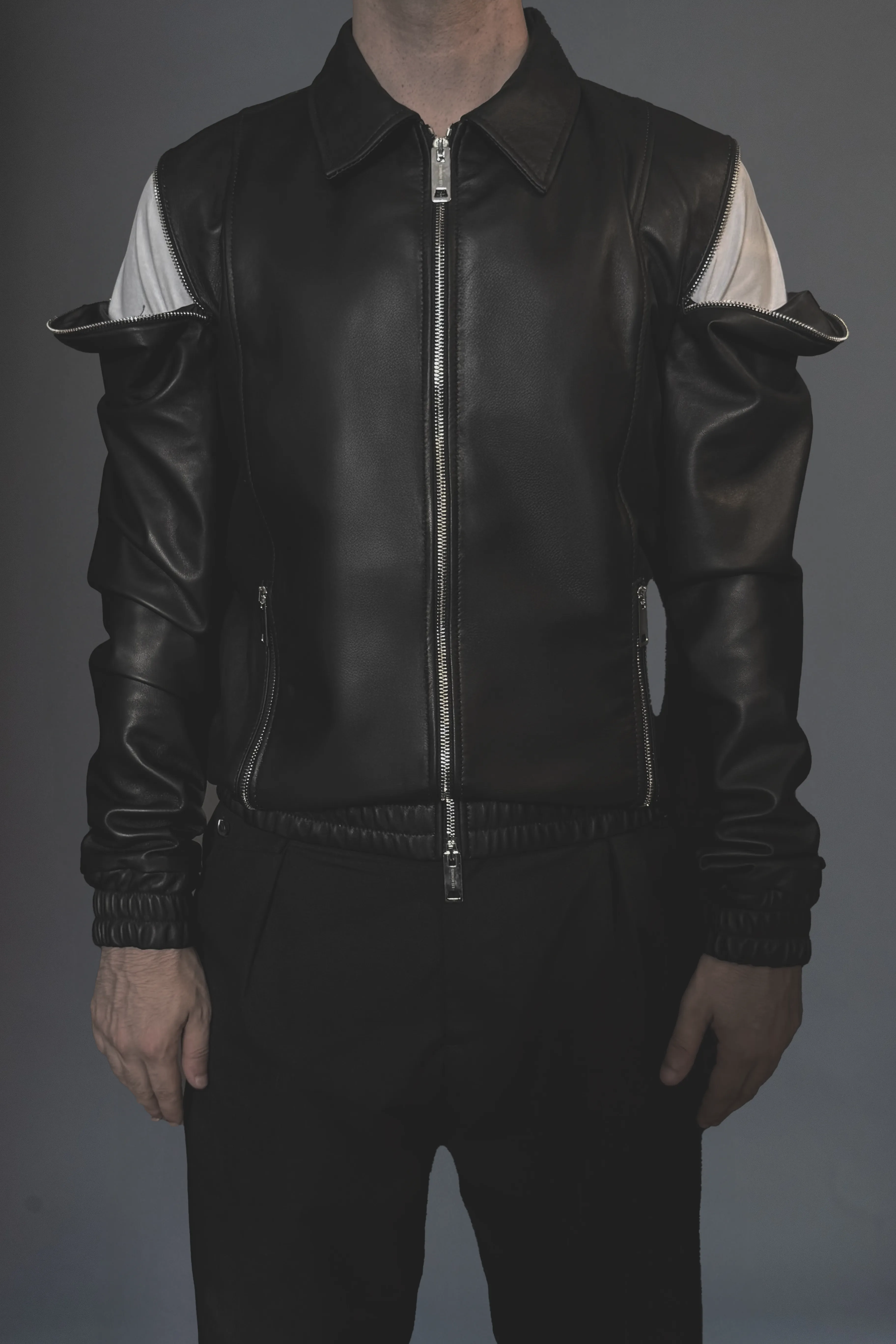 LHB2614006 LEATHER-BOMBER sold by Les Hommes