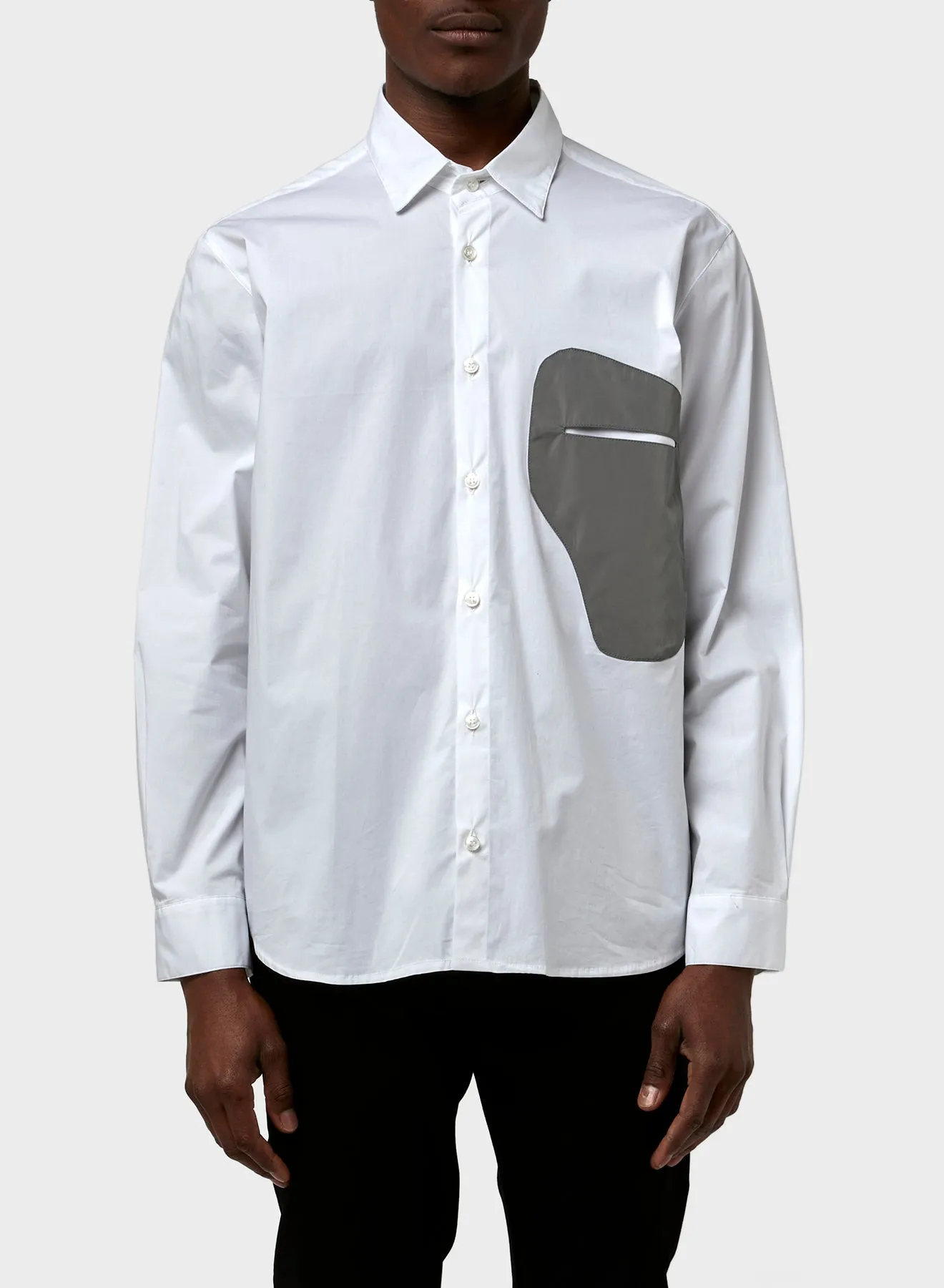 CLASSIC SHIRT WITH DESIGN POCKET sold by Les Hommes product image thumbnail 3