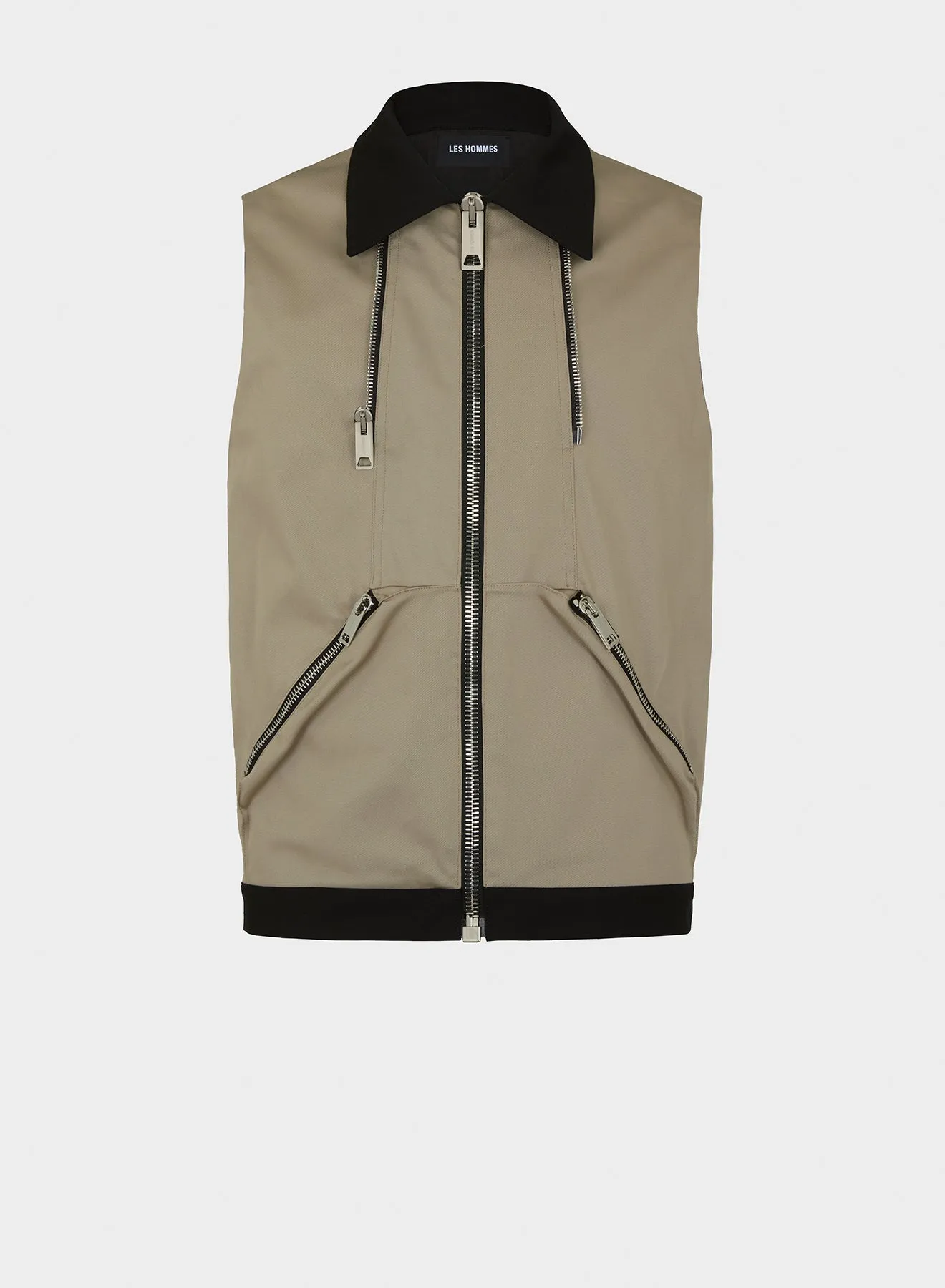 JACKET WITH DETACHABLE SLEEVES sold by Les Hommes product image thumbnail 4