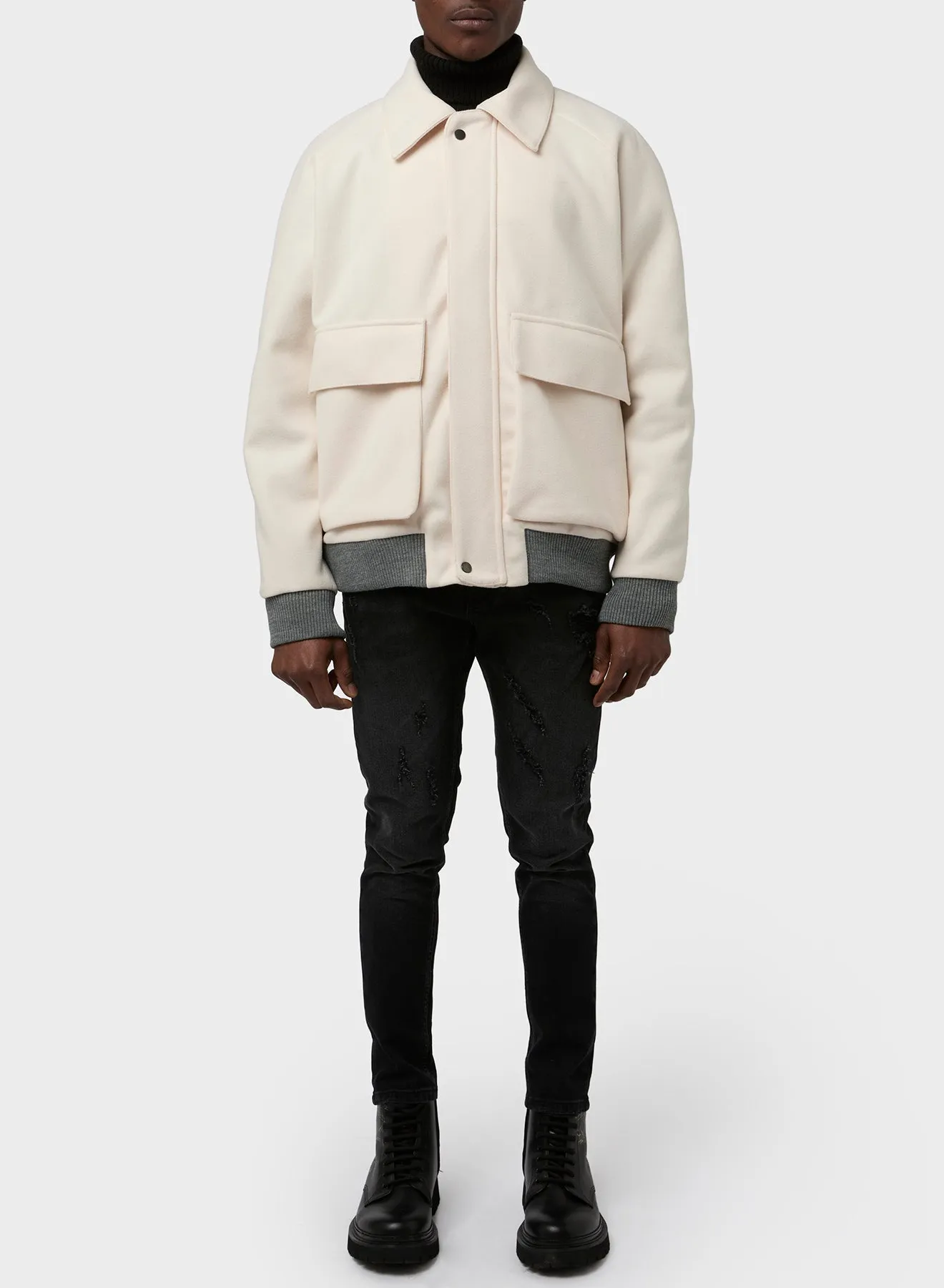 DANDY STYLE RAGLAN BOMBER sold by Les Hommes product image thumbnail 2