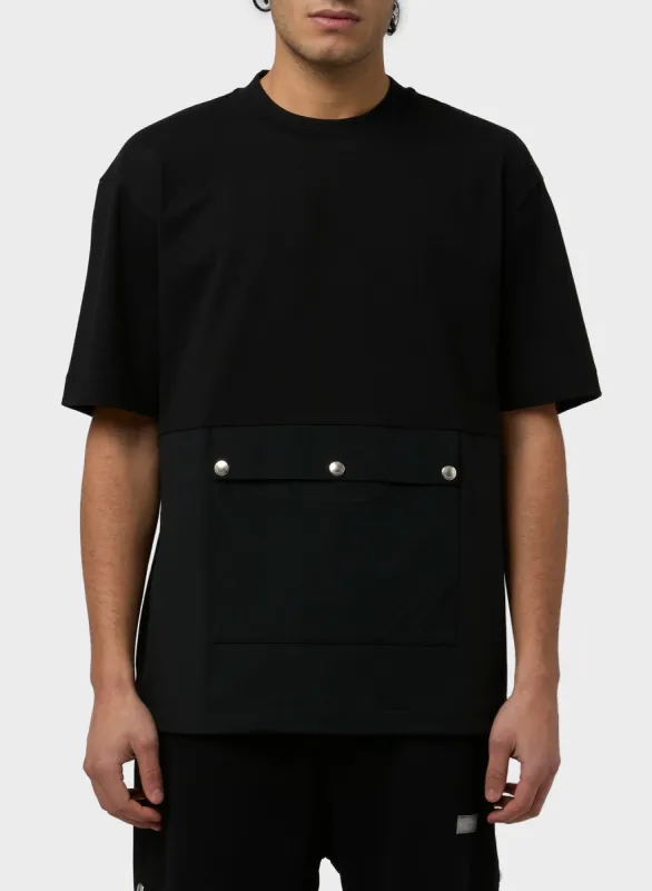 T-SHRT WITH BOTTOM NYLON POCKET sold by Les Hommes