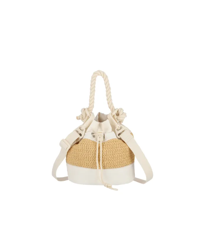 Raffia Mini Bucket sold by Lesportsac