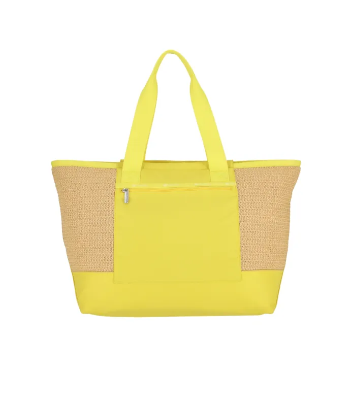 Raffia East/West Tote sold by Lesportsac