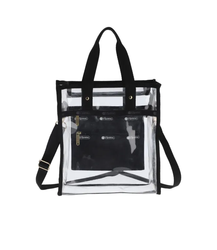 Clear Mini North/South Tote | Parallel