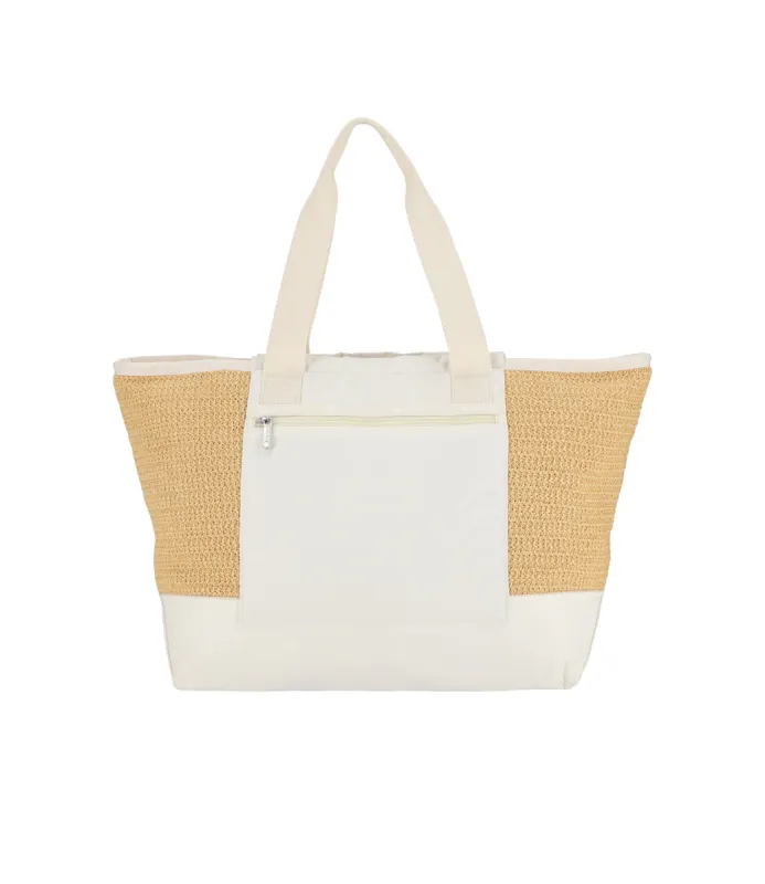 Raffia East/West Tote sold by Lesportsac
