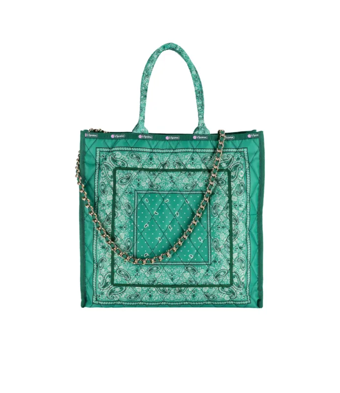 【LeSportsac】 LARGE CHAIN QUILT TOTE LG Large Chain Quilt Tote | Parallel