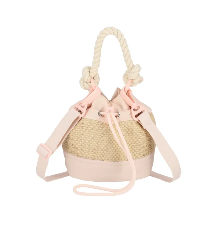 Raffia Mini Bucket sold by Lesportsac