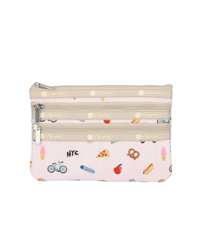 3-Zip Cosmetic made by Lesportsac