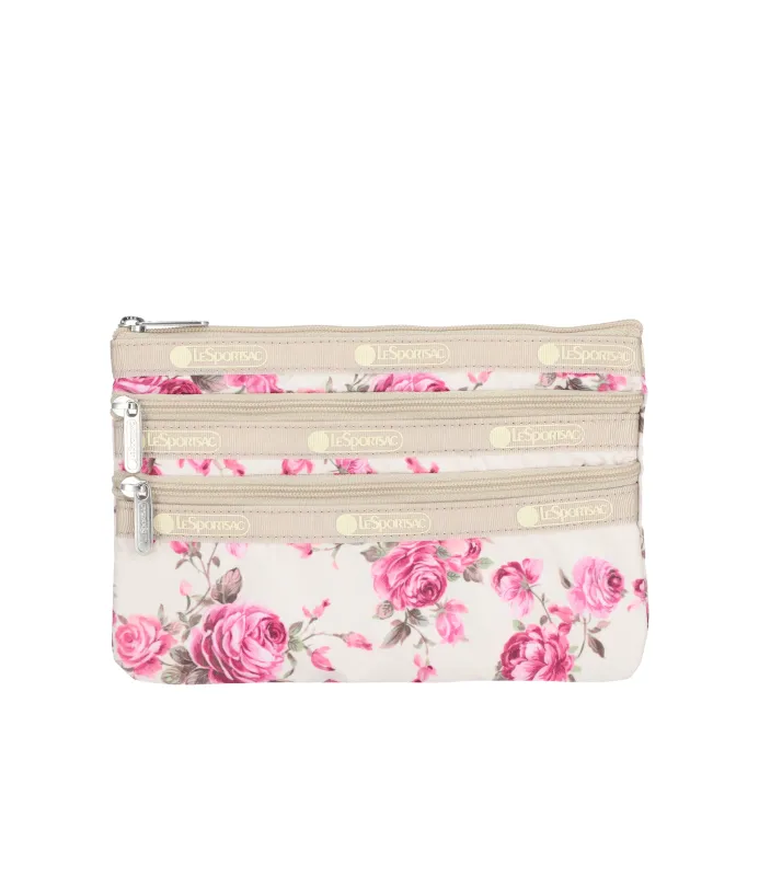 3-Zip Cosmetic made by Lesportsac