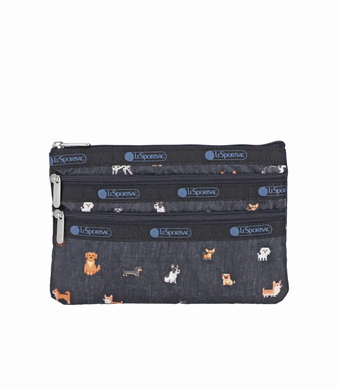 3-Zip Cosmetic made by Lesportsac