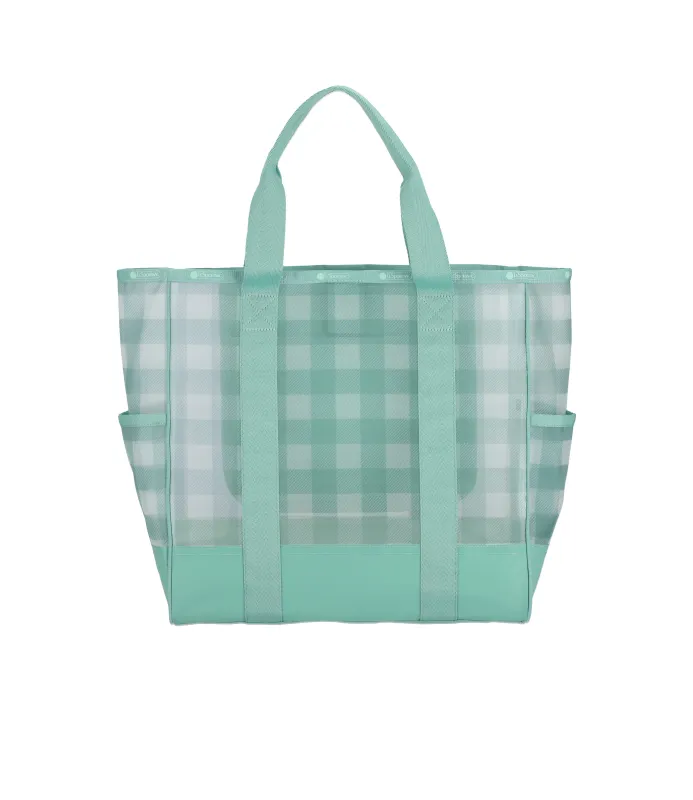 Sheer Large Open Tote made by Lesportsac