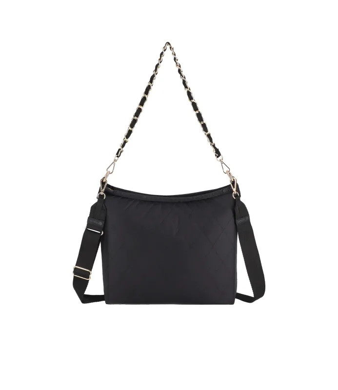 Chain Medium Zip Shoulder Bag made by Lesportsac