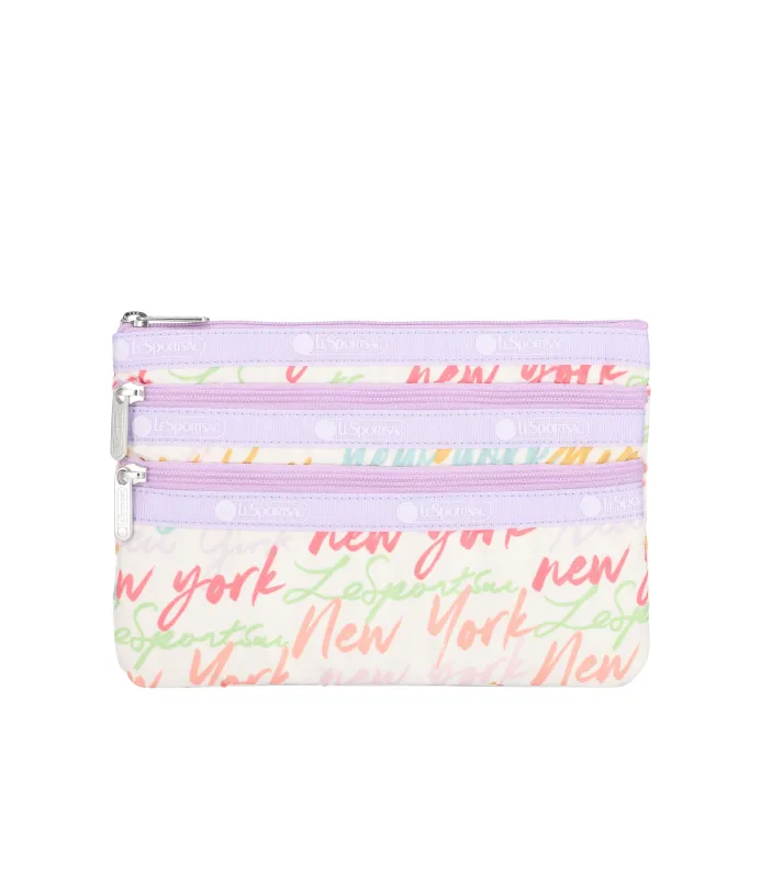 3-Zip Cosmetic made by Lesportsac