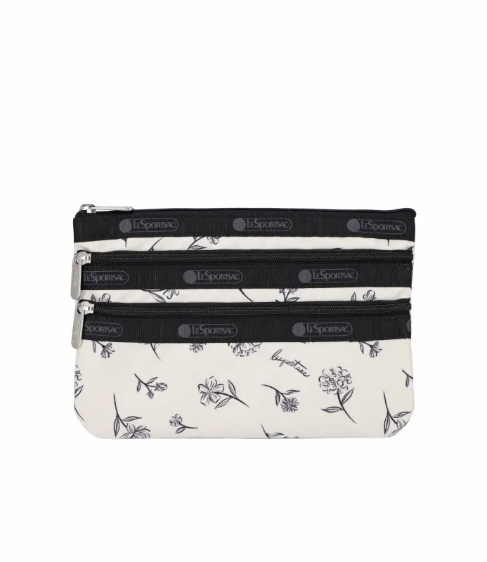 3-Zip Cosmetic made by Lesportsac