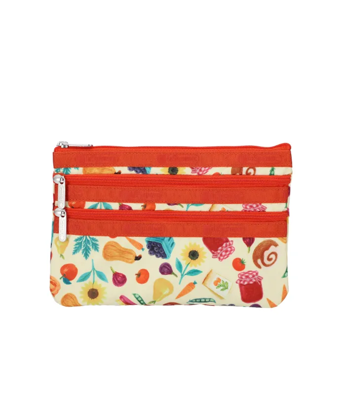 3-Zip Cosmetic made by Lesportsac