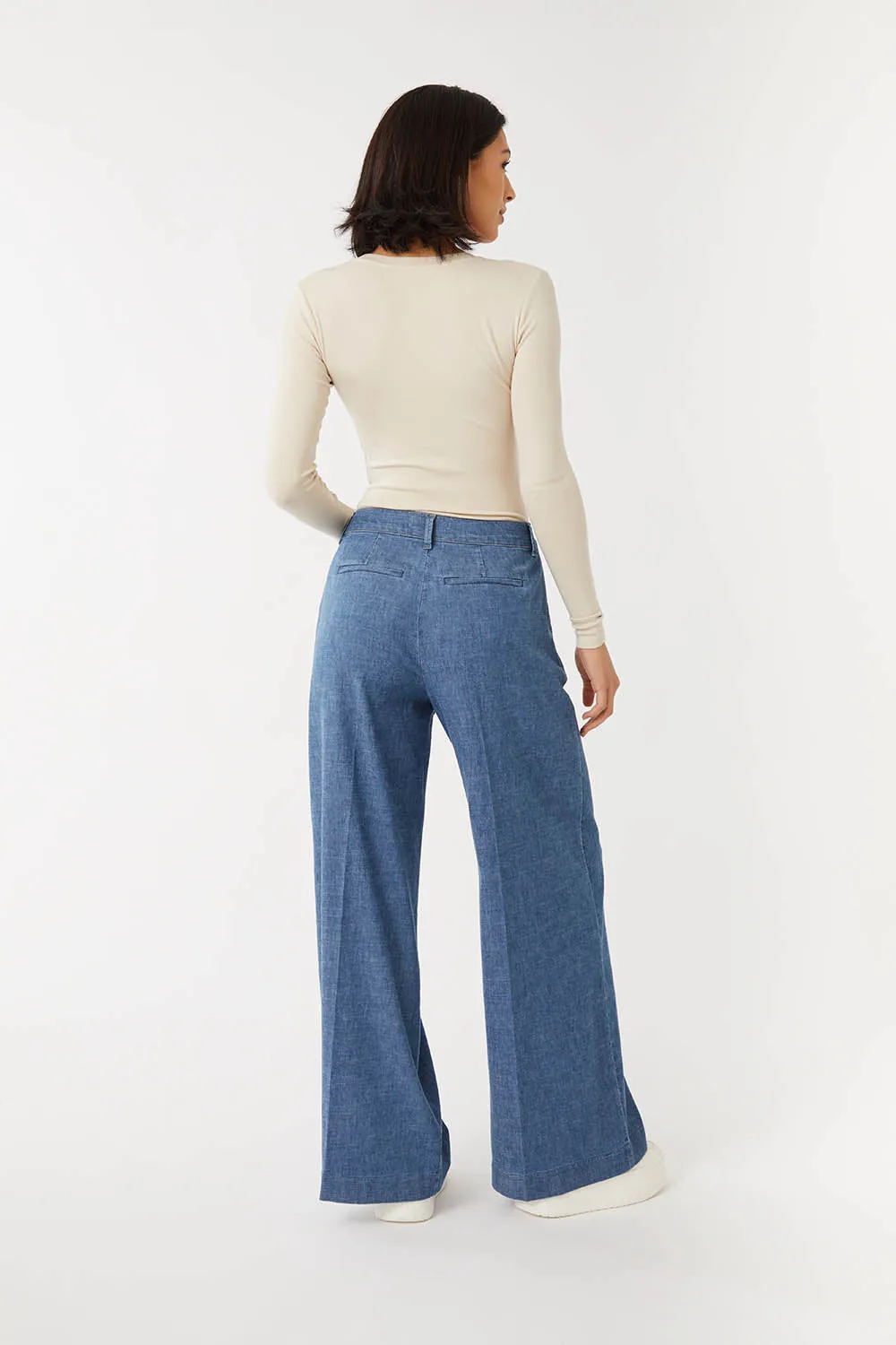 Denim by Nature™ Brooke Wide Leg Pant sold by Level 99 product image thumbnail 5