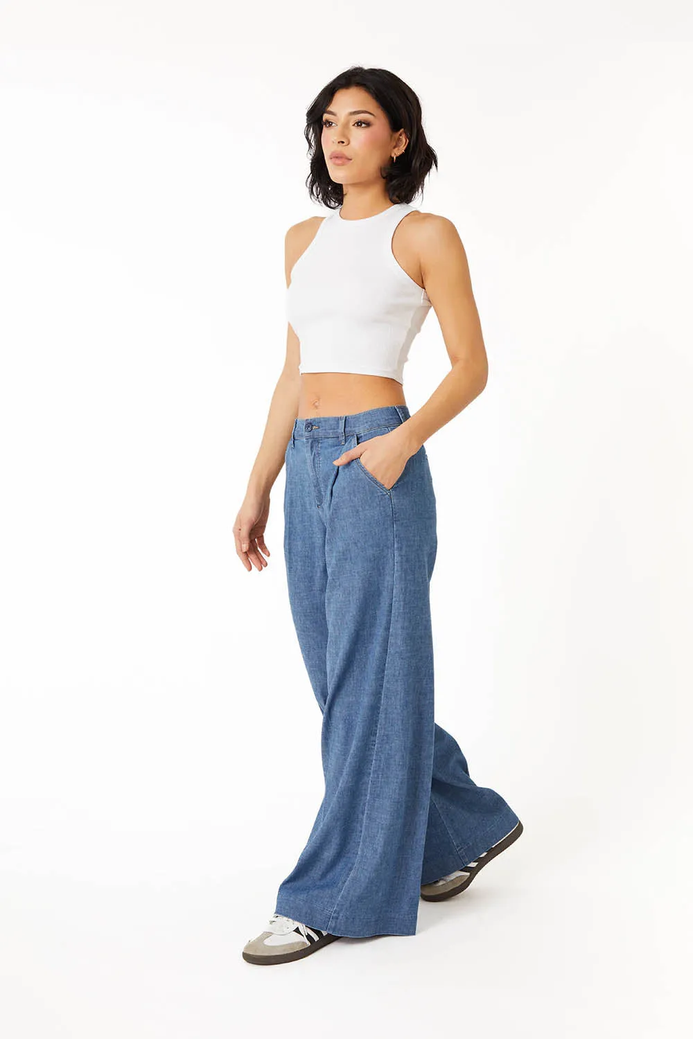 Denim by Nature™ Brooke Wide Leg Pant sold by Level 99 product image thumbnail 2