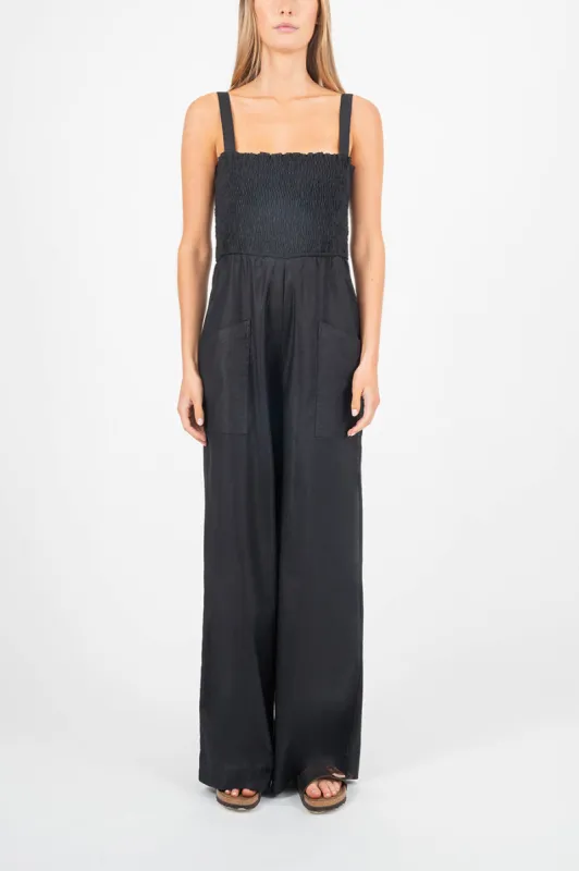 Marine Smocked Jumpsuit sold by Level 99