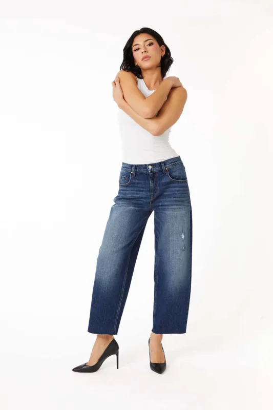 Luna Barrel Leg Jean sold by Level 99