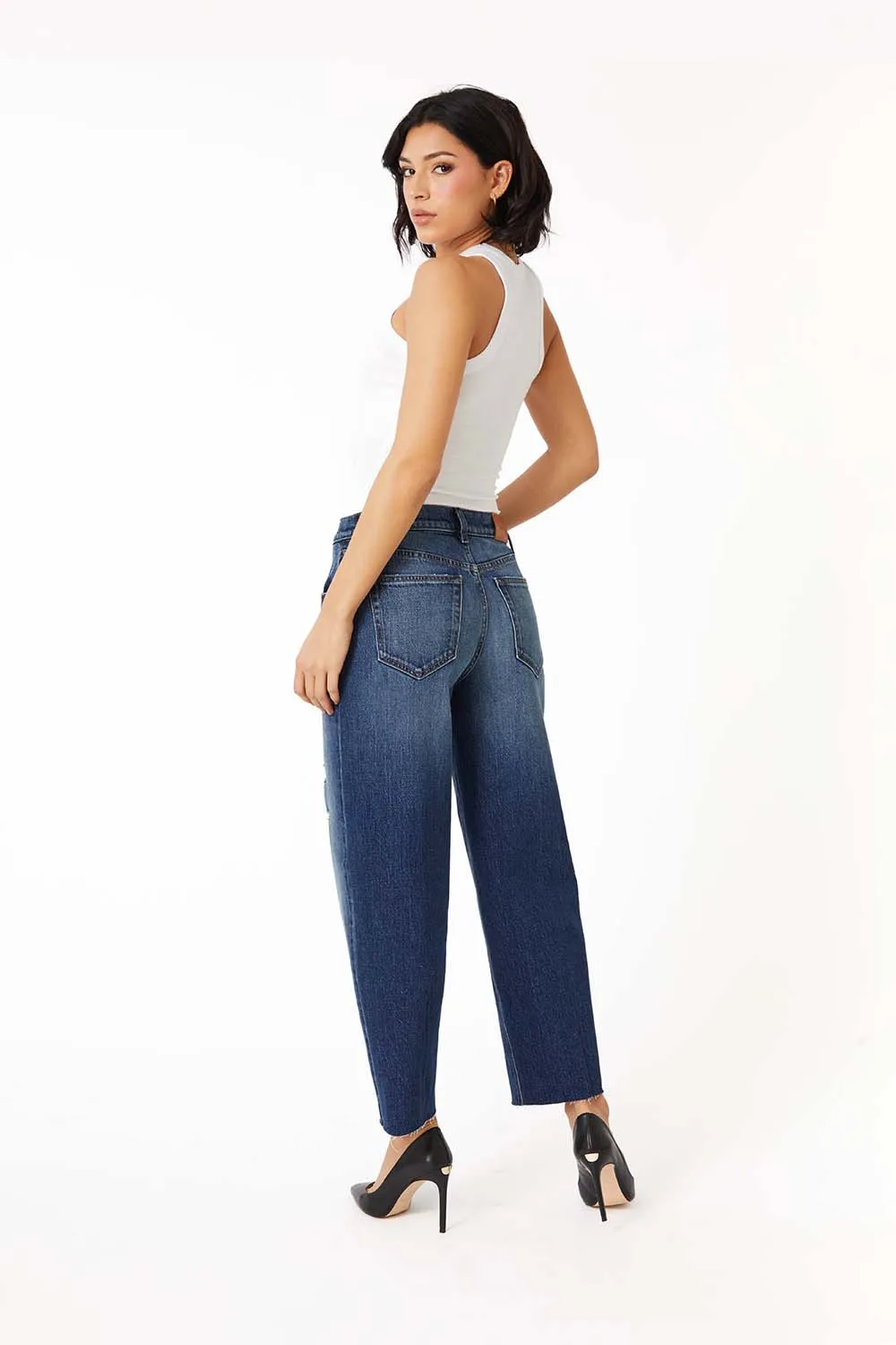 Luna Barrel Leg Jean sold by Level 99 product image thumbnail 5