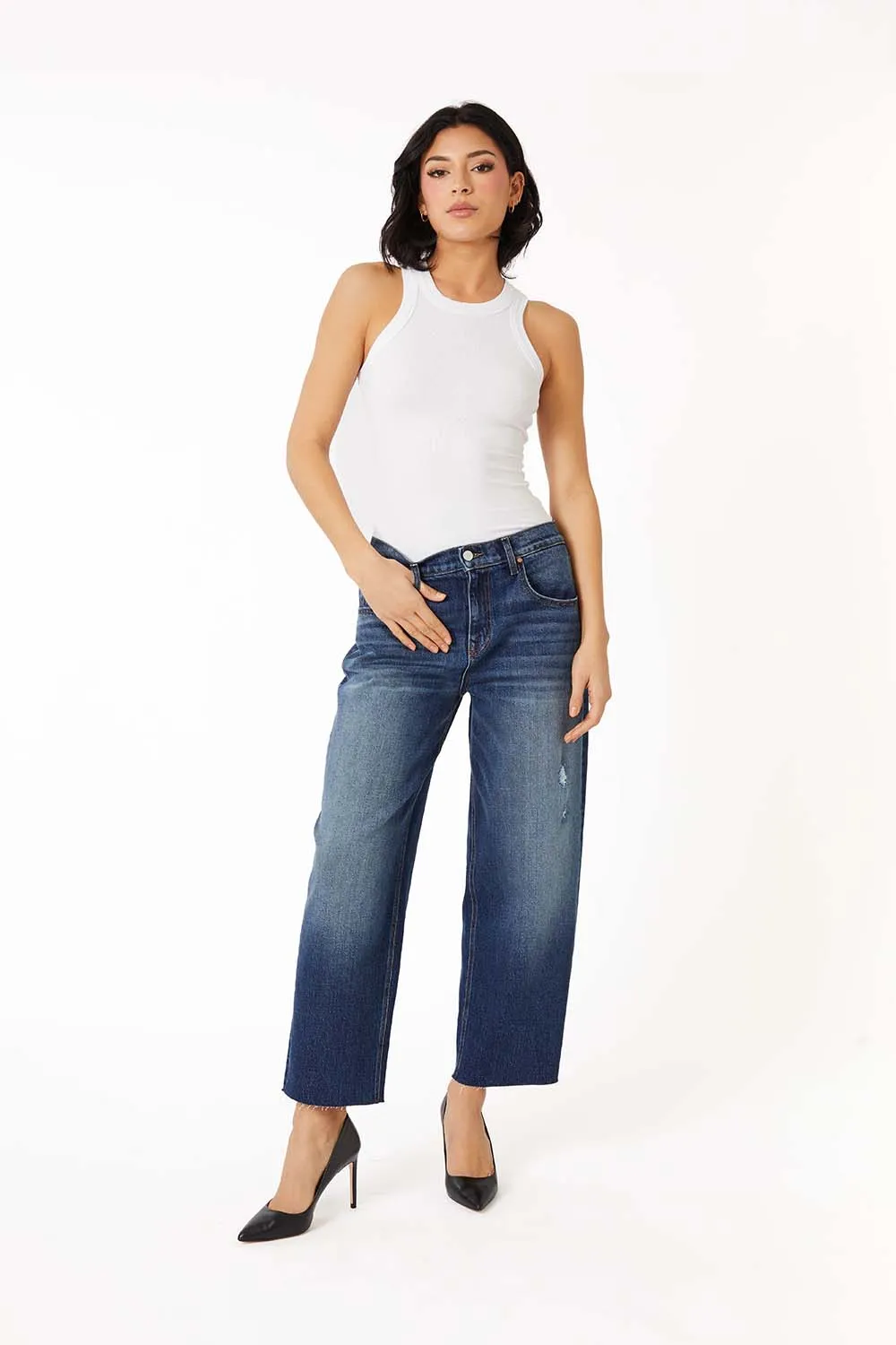 Luna Barrel Leg Jean sold by Level 99 product image thumbnail 4
