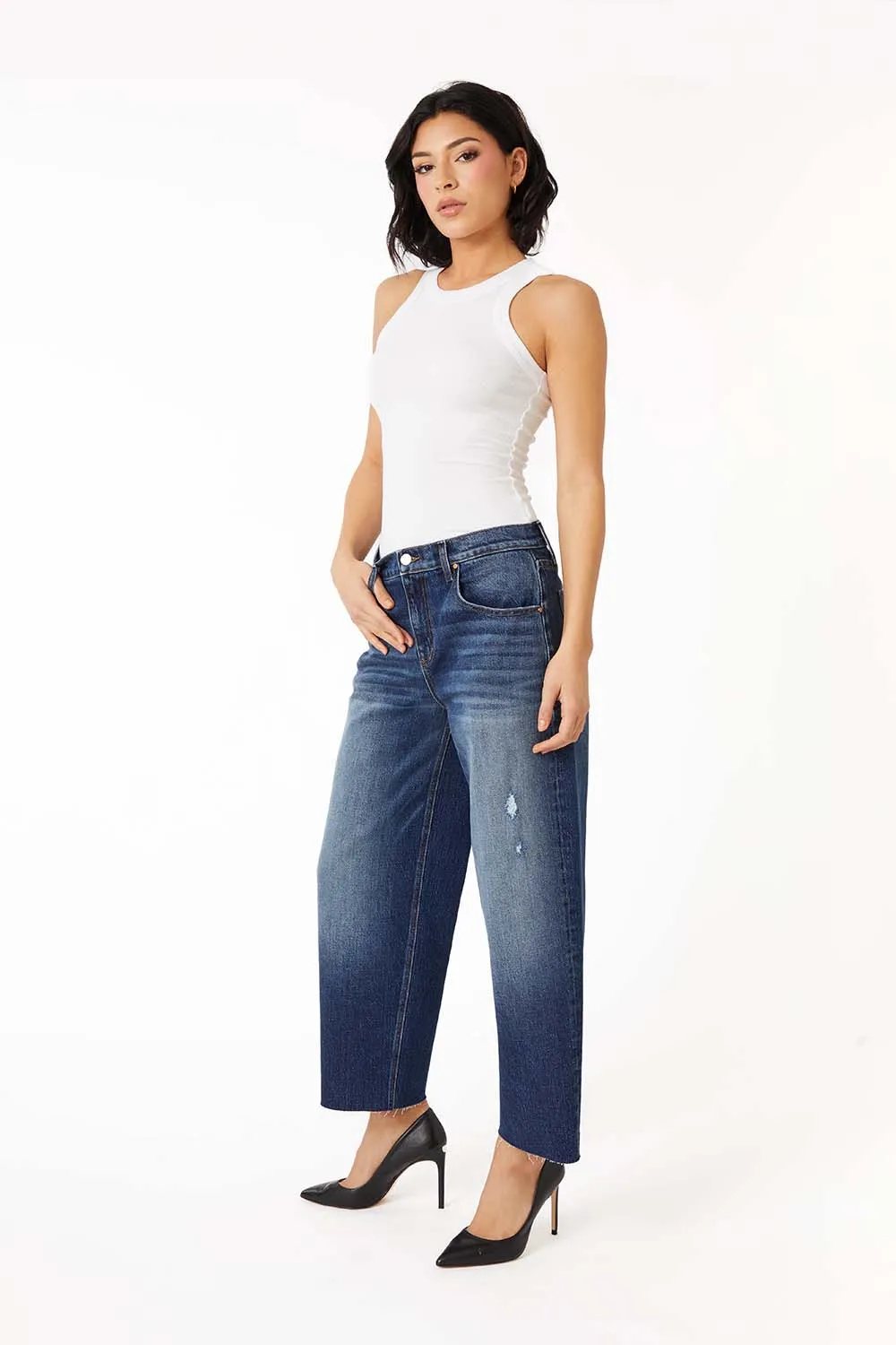 Luna Barrel Leg Jean sold by Level 99 product image thumbnail 2