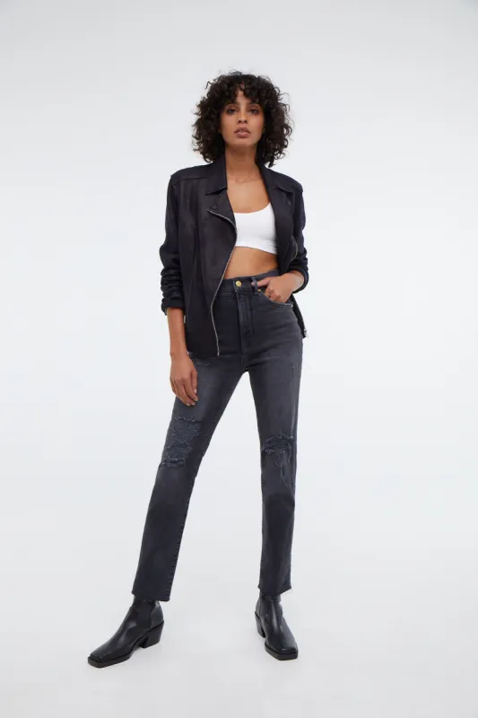 Upcycled Mia High Rise Ankle sold by Level 99