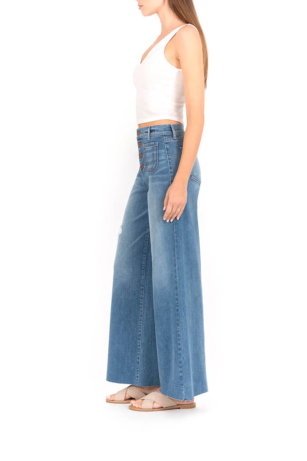 Hudson Button Fly Wide Leg sold by Level 99 product image thumbnail 2