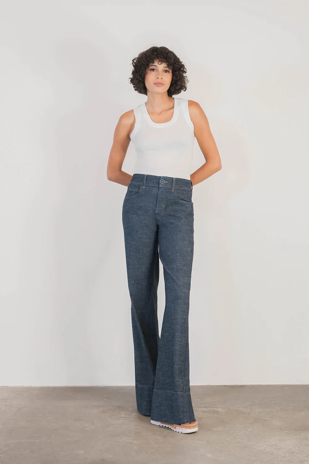 Denim by Nature™ Tyler Wide Leg Pant sold by Level 99 product image thumbnail 3