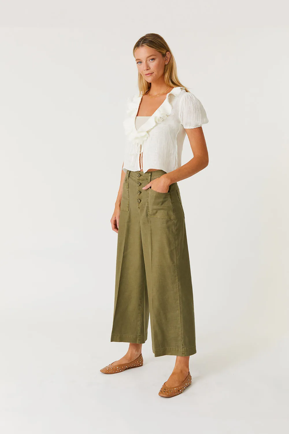 Sophia Effortless Crop Pant sold by Level 99 product image thumbnail 5